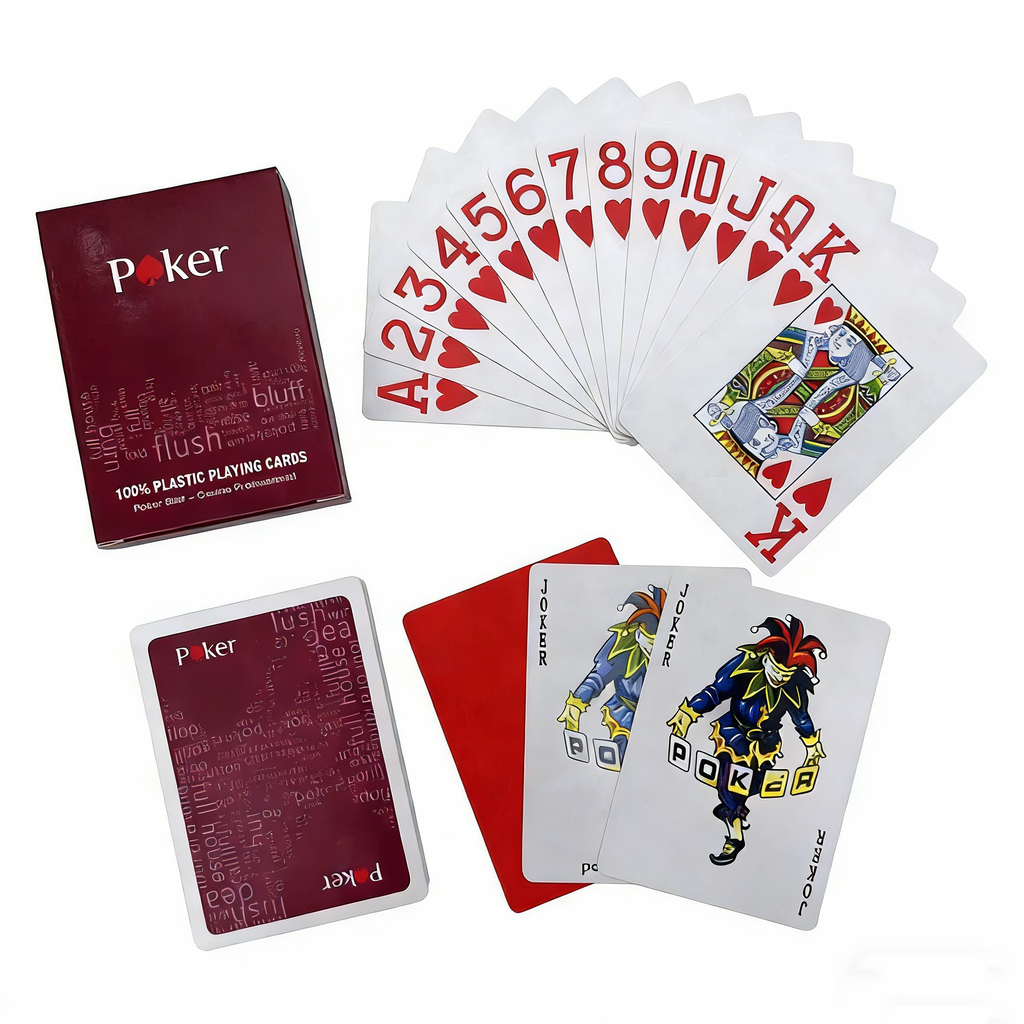 Poker Atelier Custom Plastic Playing Cards for Poker - Matte PVC Texas Hold'em Cards