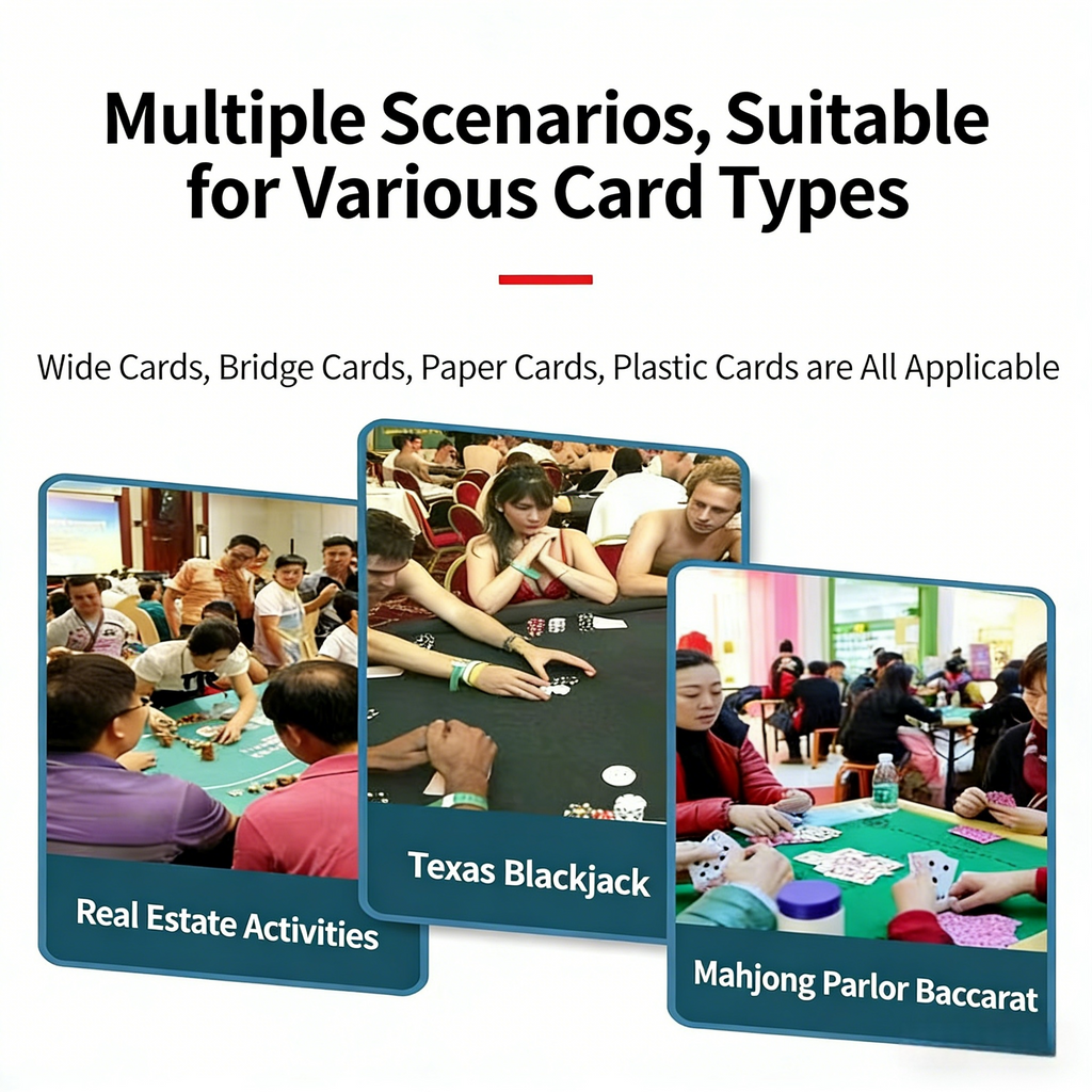 Poker Atelier Automatic Card Shuffler Machine - USB Rechargeable & Battery Operated for Poker, Texas Hold'em, Tabletop Card Games