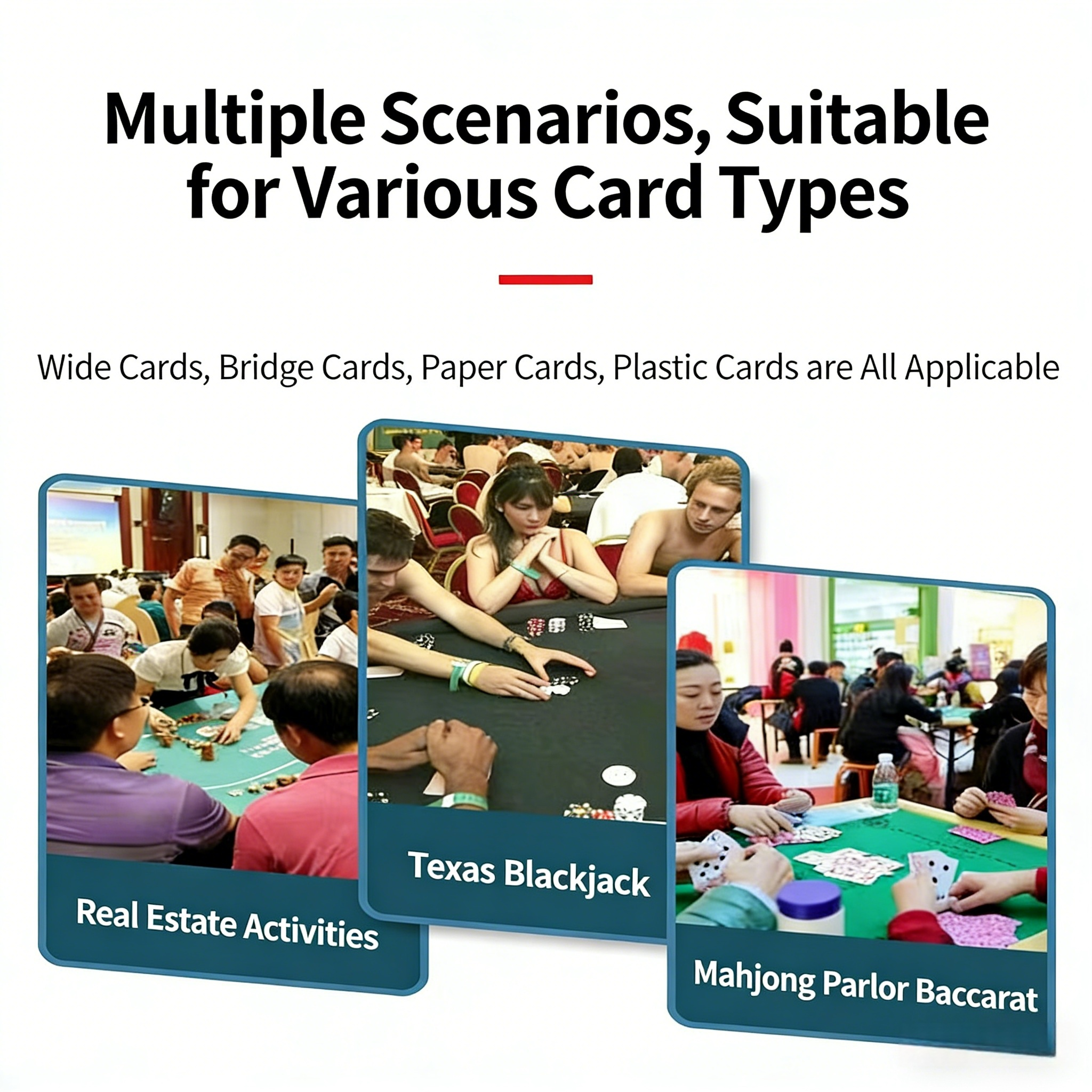 Poker Atelier Automatic Card Shuffler Machine - USB Rechargeable & Battery Operated for Poker, Texas Hold'em, Tabletop Card Games