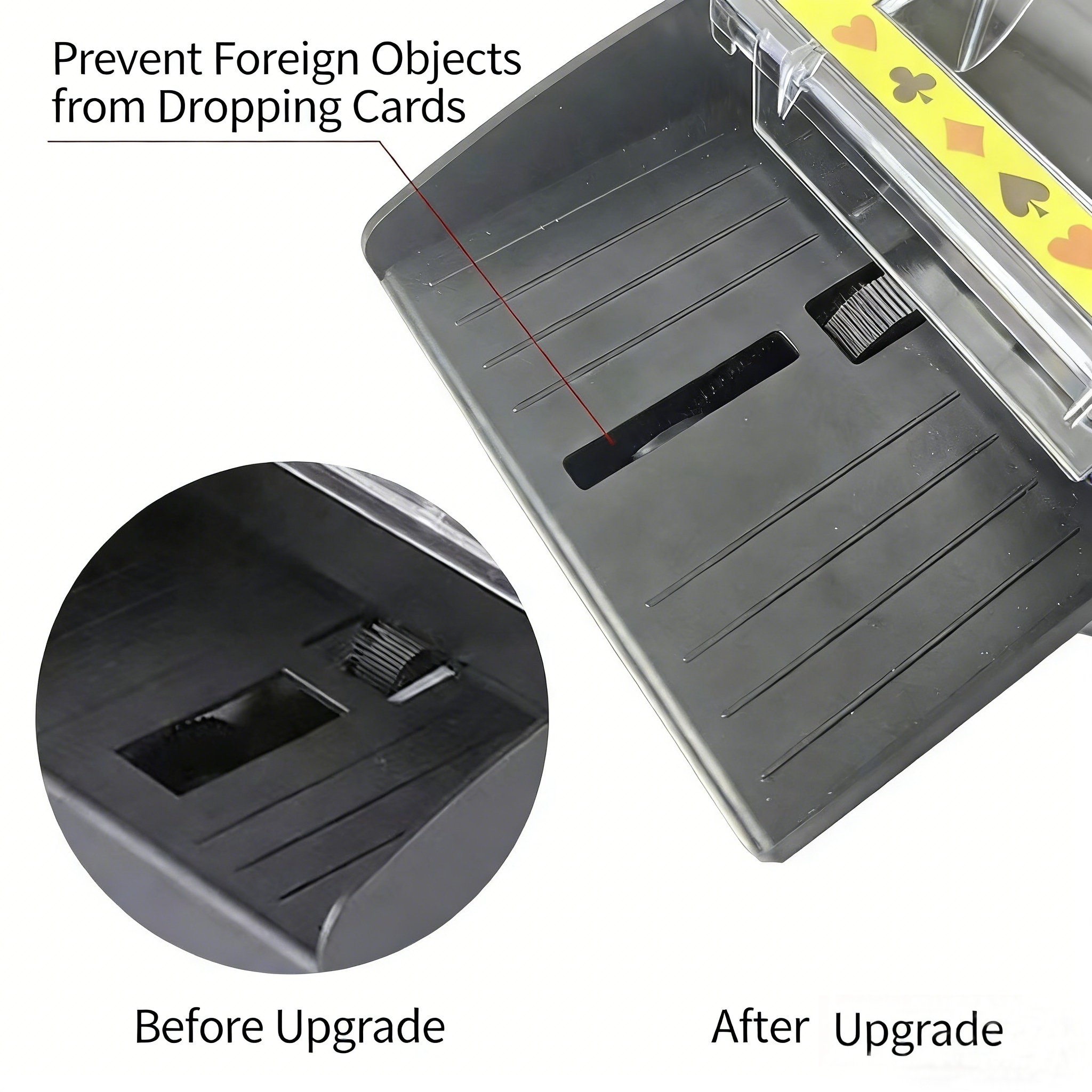 Poker Atelier Automatic Card Shuffler Machine - USB Rechargeable & Battery Operated for Poker, Texas Hold'em, Tabletop Card Games