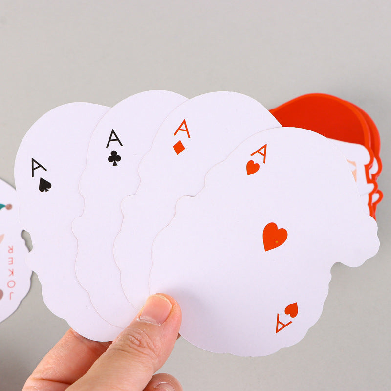 Poker Atelier Novelty Santa-Shaped Poker Cards - Christmas Themed Deck for Fun Gatherings
