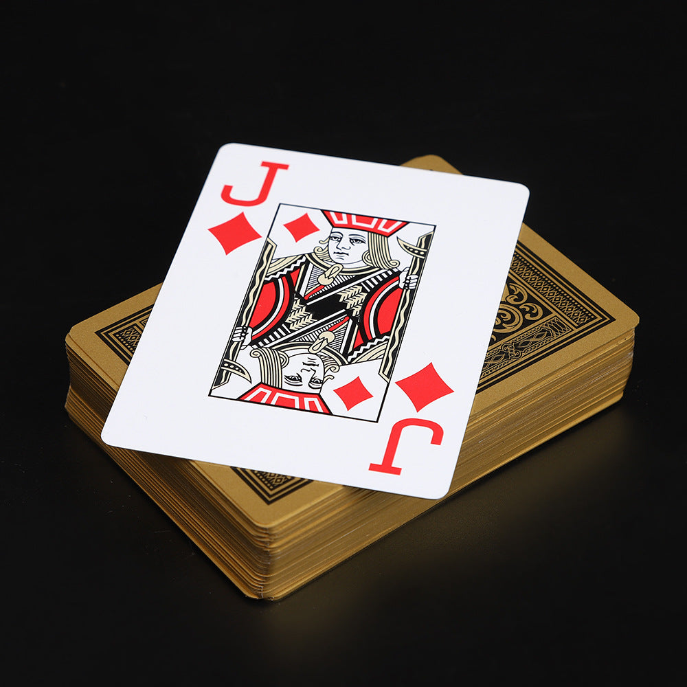 Poker Atelier Texas Hold'em Poker Cards - Gold & Silver Border,  PVC Plastic Cards