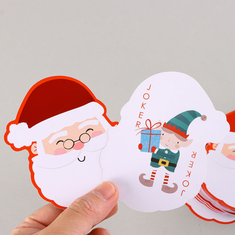 Poker Atelier Novelty Santa-Shaped Poker Cards - Christmas Themed Deck for Fun Gatherings