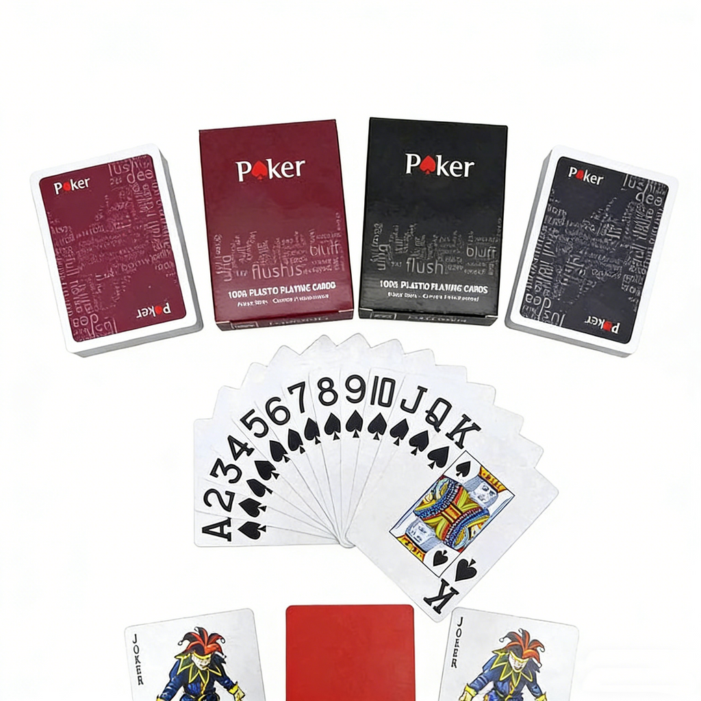 Poker Atelier Custom Plastic Playing Cards for Poker - Matte PVC Texas Hold'em Cards