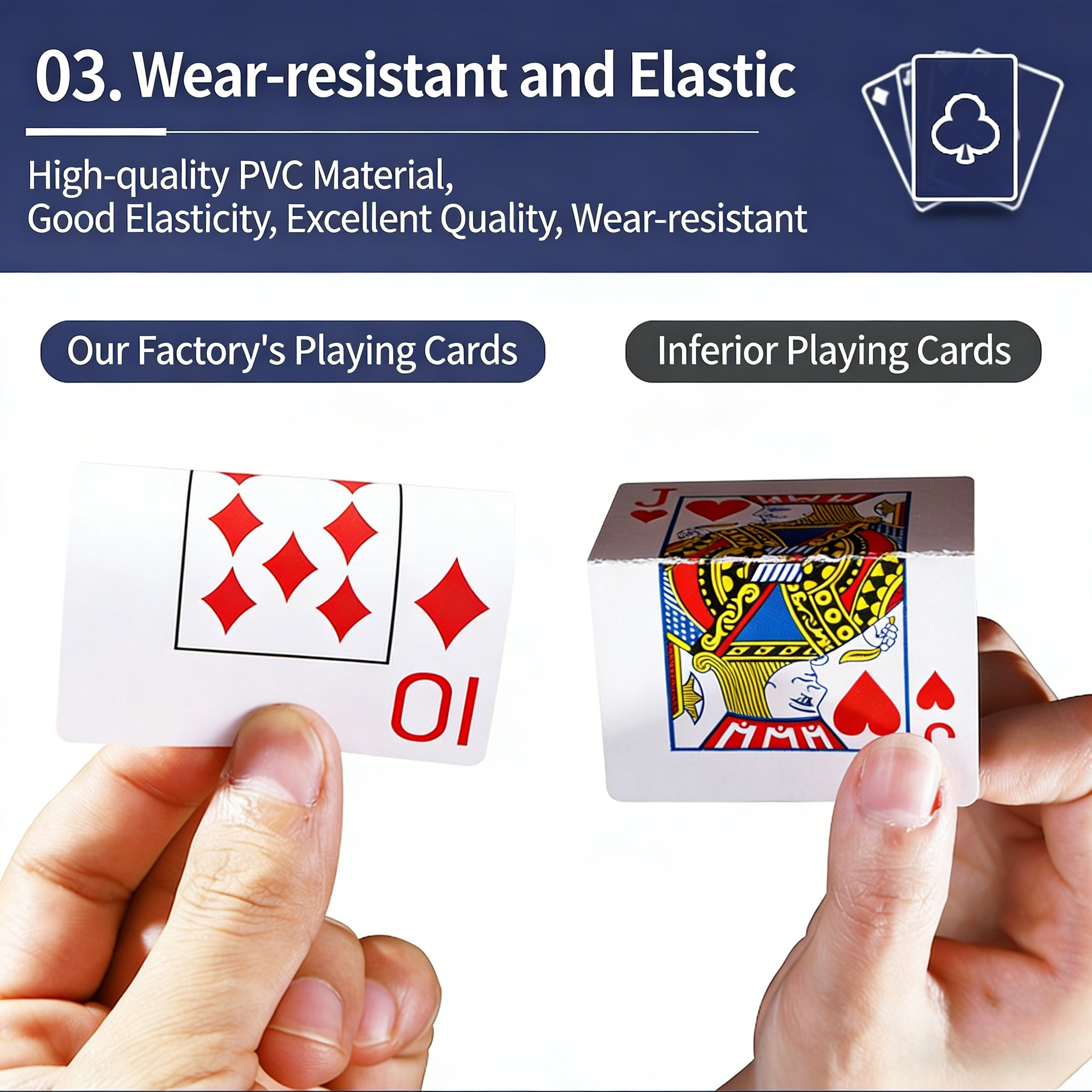 Poker Atelier Professional Texas Plastic Playing Cards - Waterproof & Customizable for Poker Rooms & Promotions
