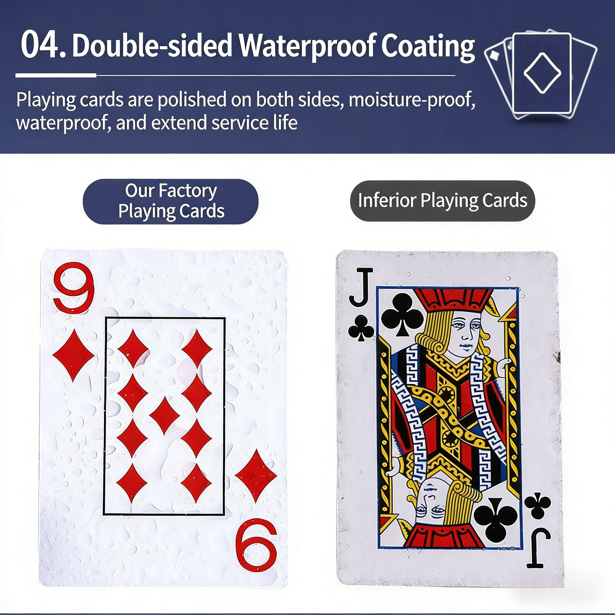 Poker Atelier Professional Texas Plastic Playing Cards - Waterproof & Customizable for Poker Rooms & Promotions