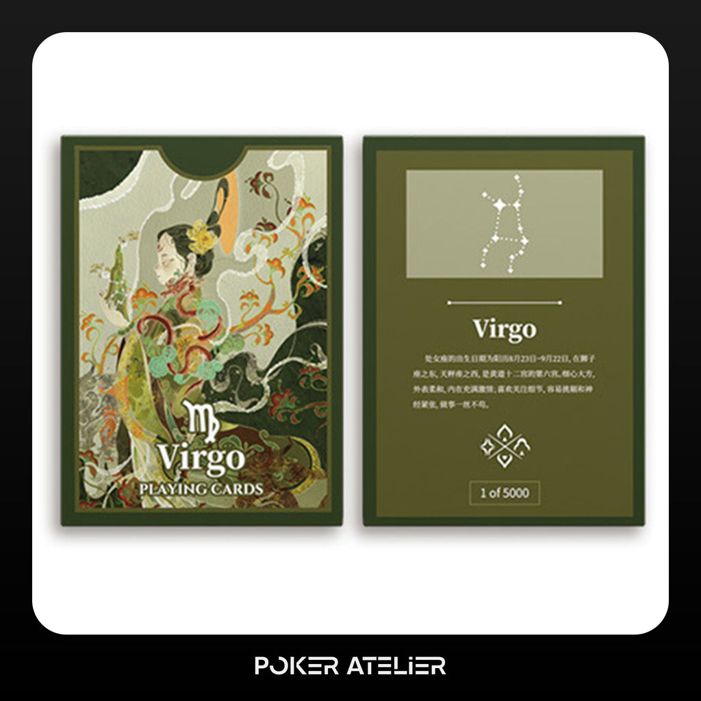 Poker Atelier Virgo Themed Playing Cards for Cardistry, Poker & Games
