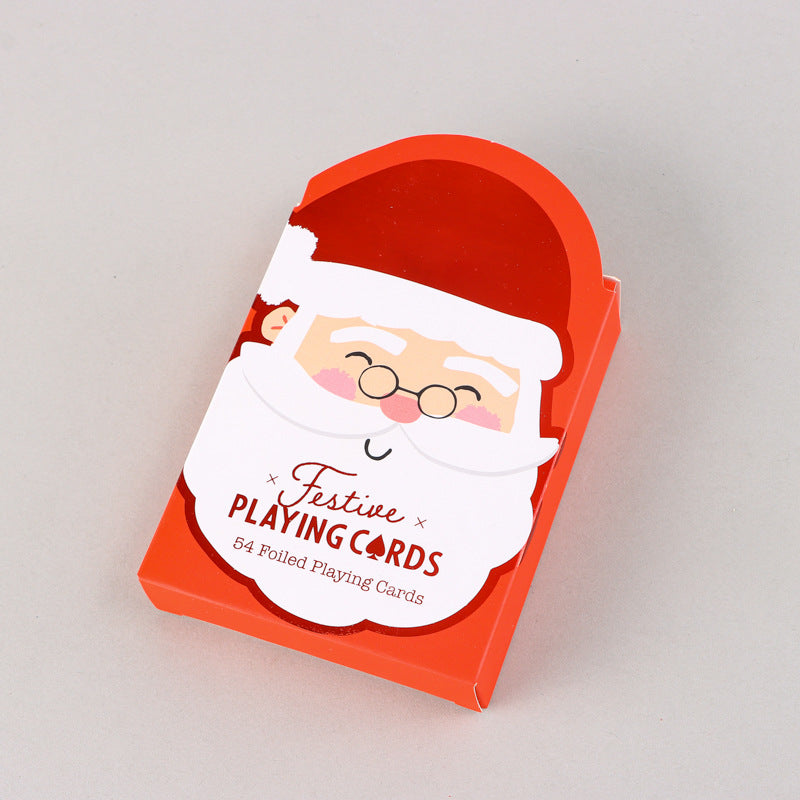 Poker Atelier Novelty Santa-Shaped Poker Cards - Christmas Themed Deck for Fun Gatherings