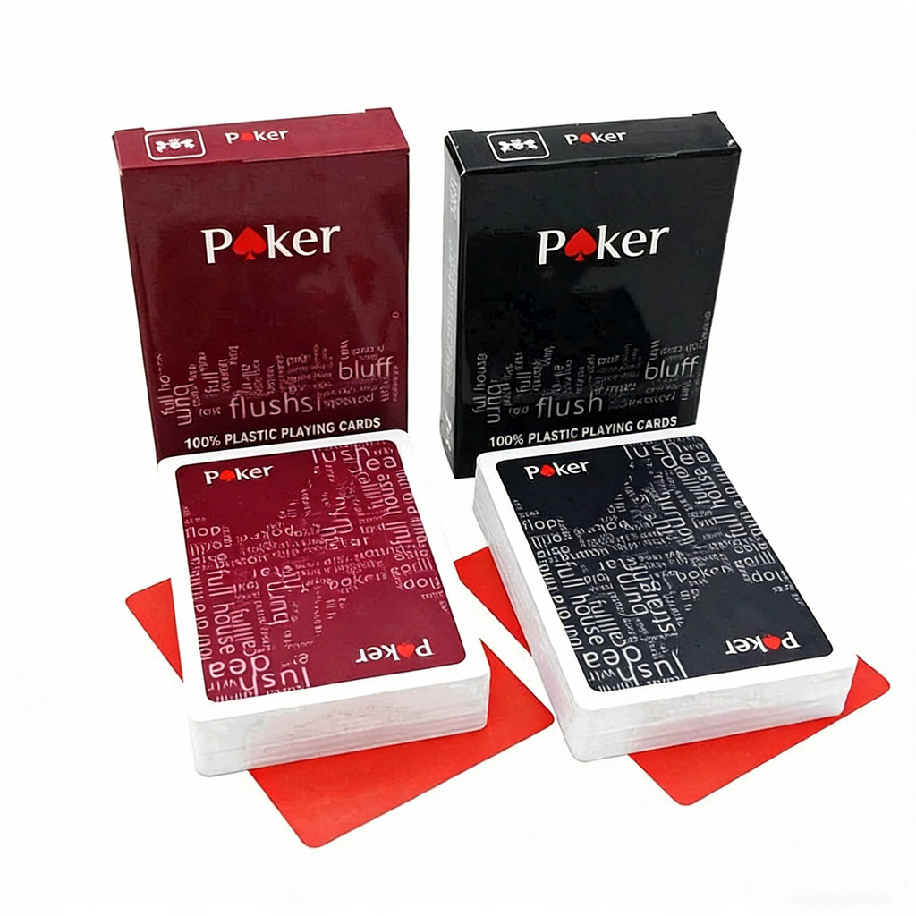 Poker Atelier Custom Plastic Playing Cards for Poker - Matte PVC Texas Hold'em Cards