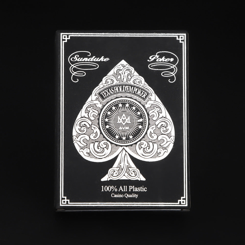 Poker Atelier Texas Hold'em Poker Cards - Gold & Silver Border,  PVC Plastic Cards