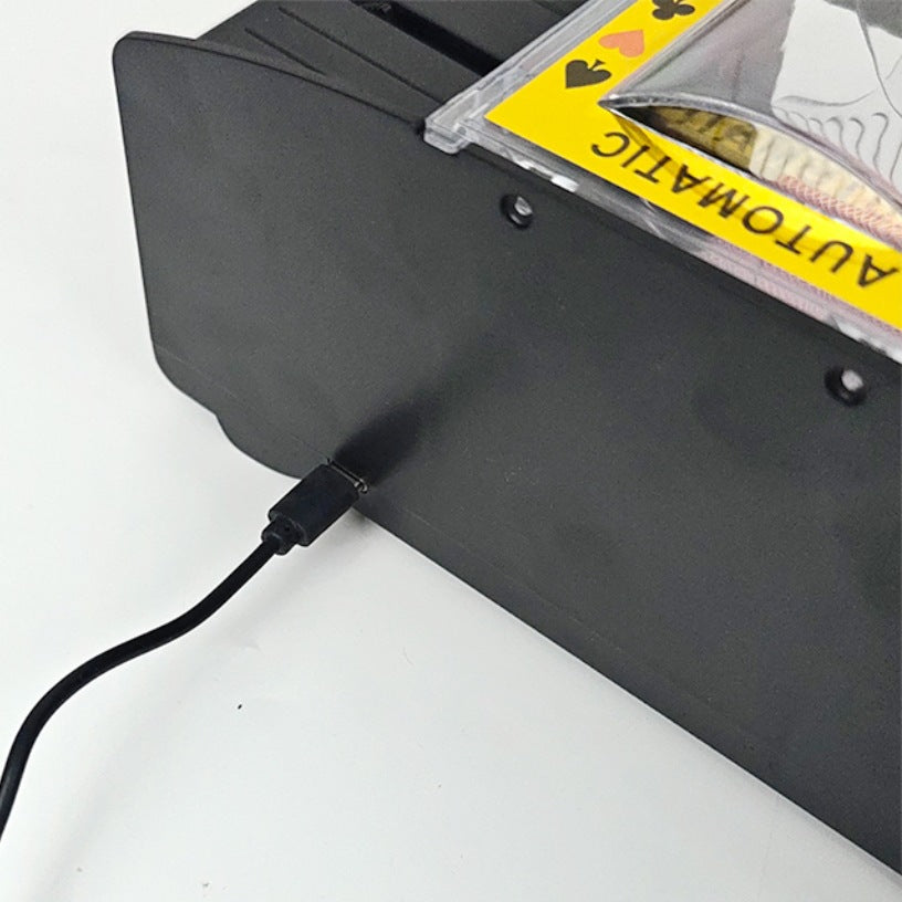 Poker Atelier Automatic Card Shuffler Machine - USB Rechargeable & Battery Operated for Poker, Texas Hold'em, Tabletop Card Games