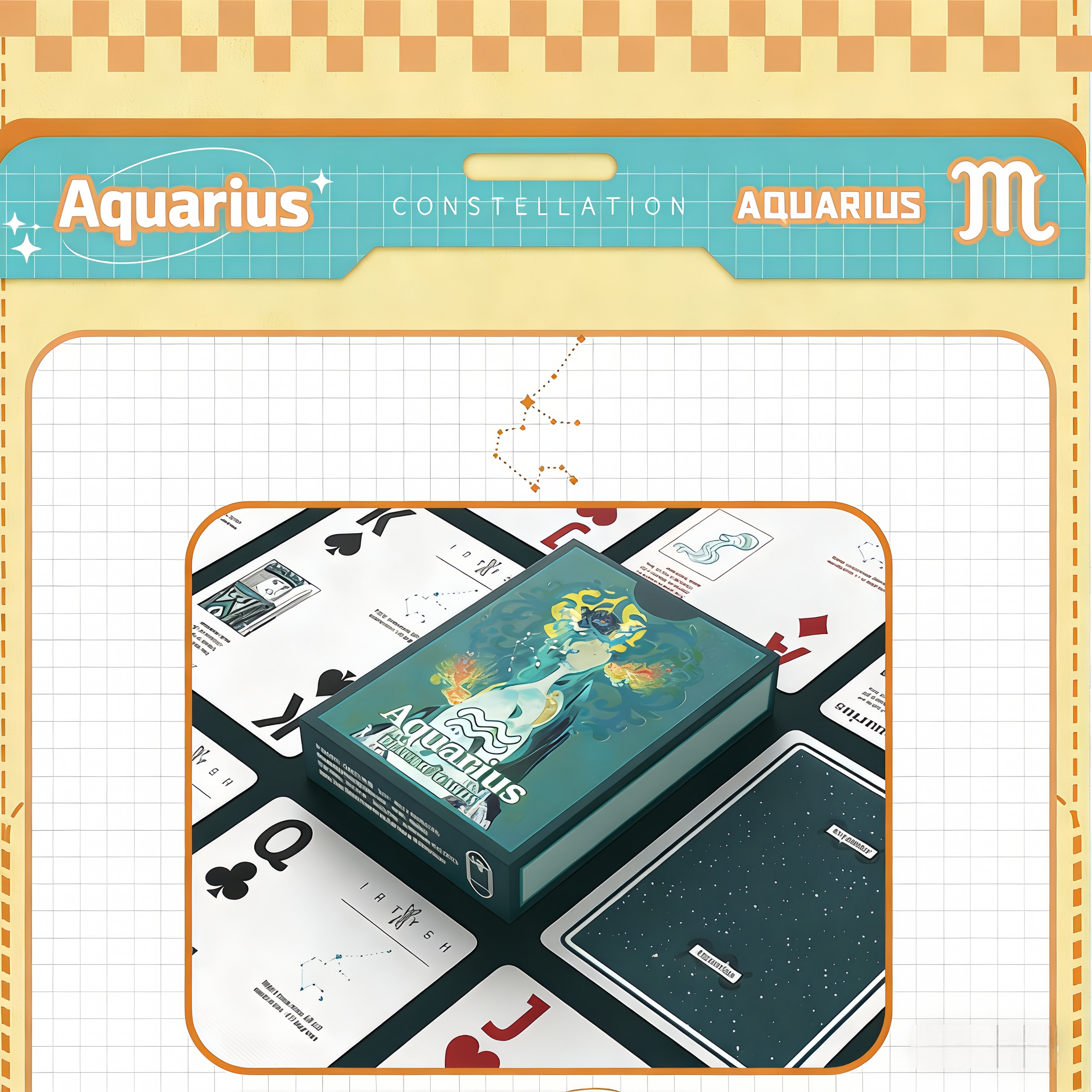 Poker Atelier Aquarius Themed Playing Cards for Cardistry, Poker & Games