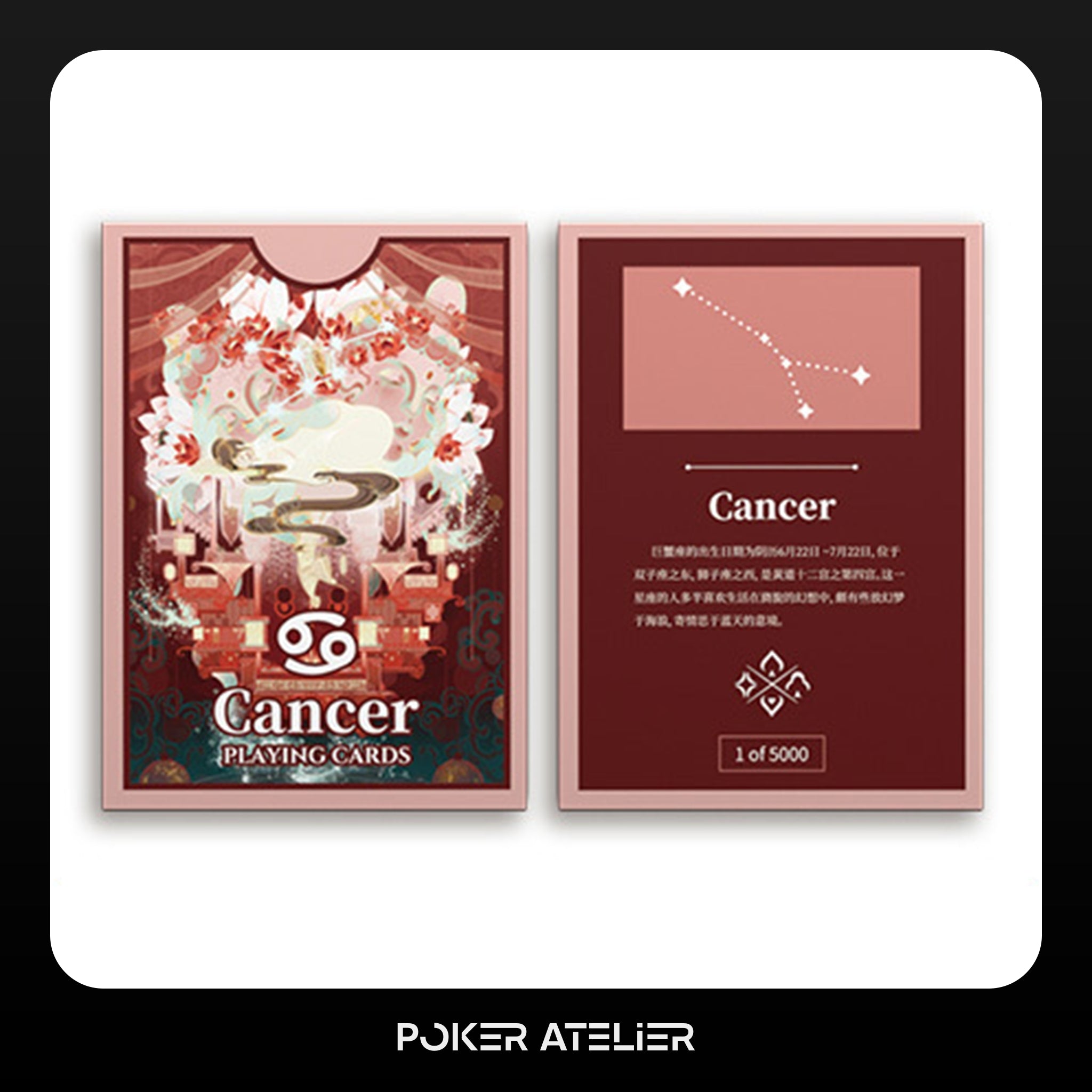 Poker Atelier Cancer Themed Playing Cards for Cardistry, Poker & Games