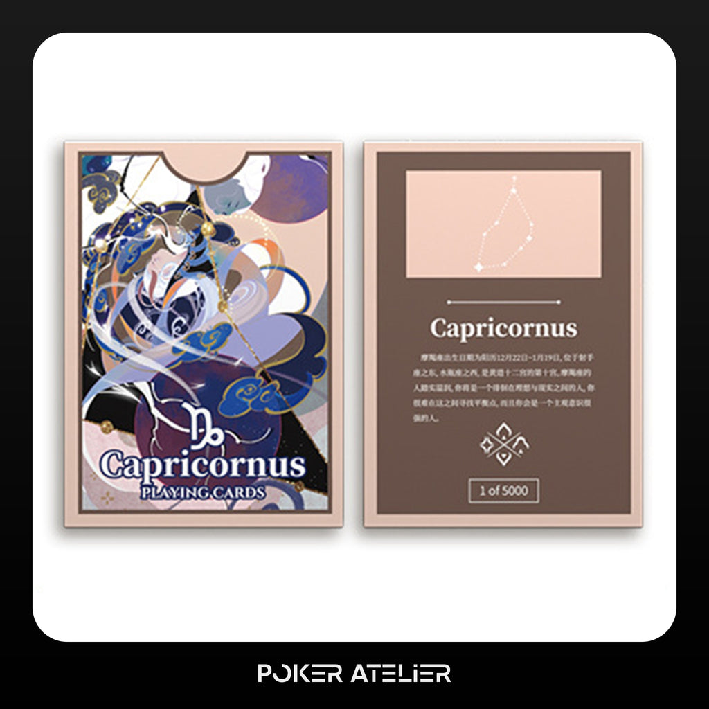 Poker Atelier Capricorn Themed Playing Cards for Cardistry, Poker & Games