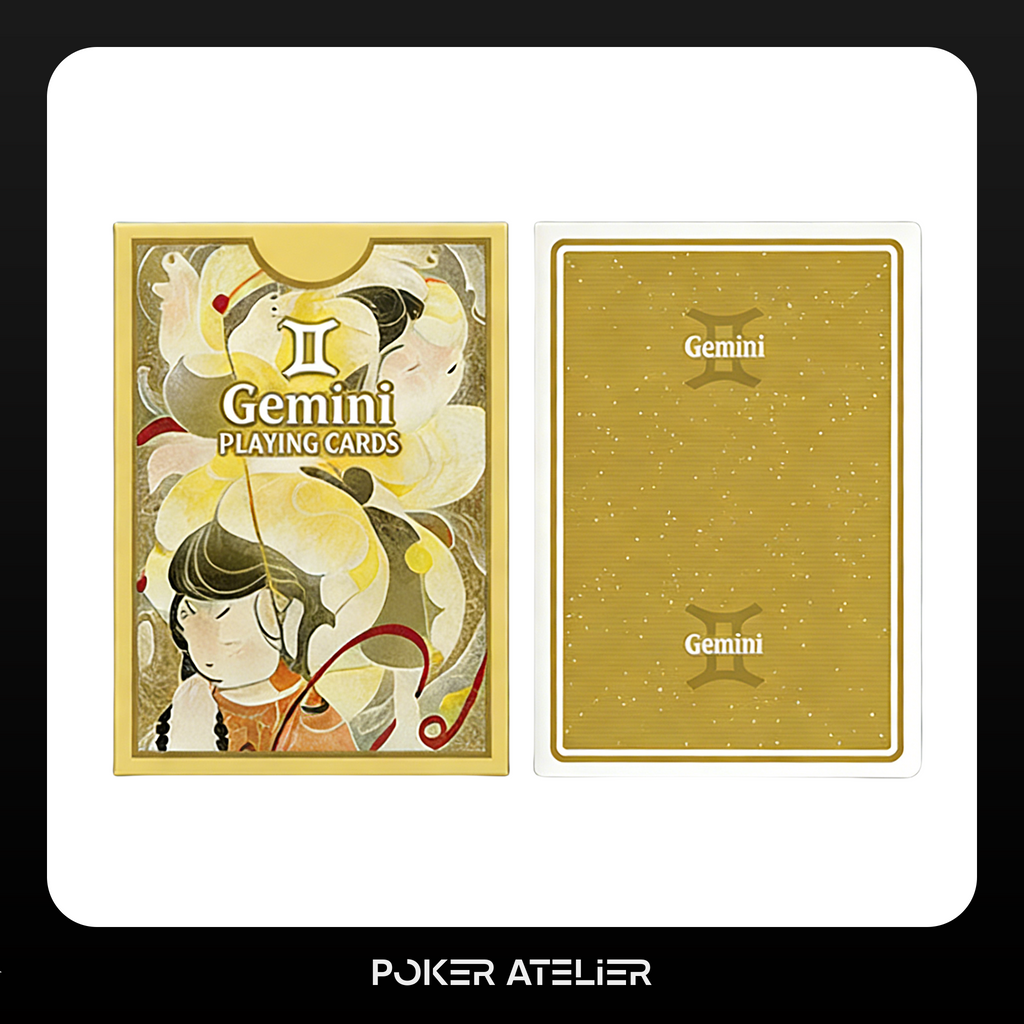Poker Atelier Gemini Themed Playing Cards for Cardistry, Poker & Games