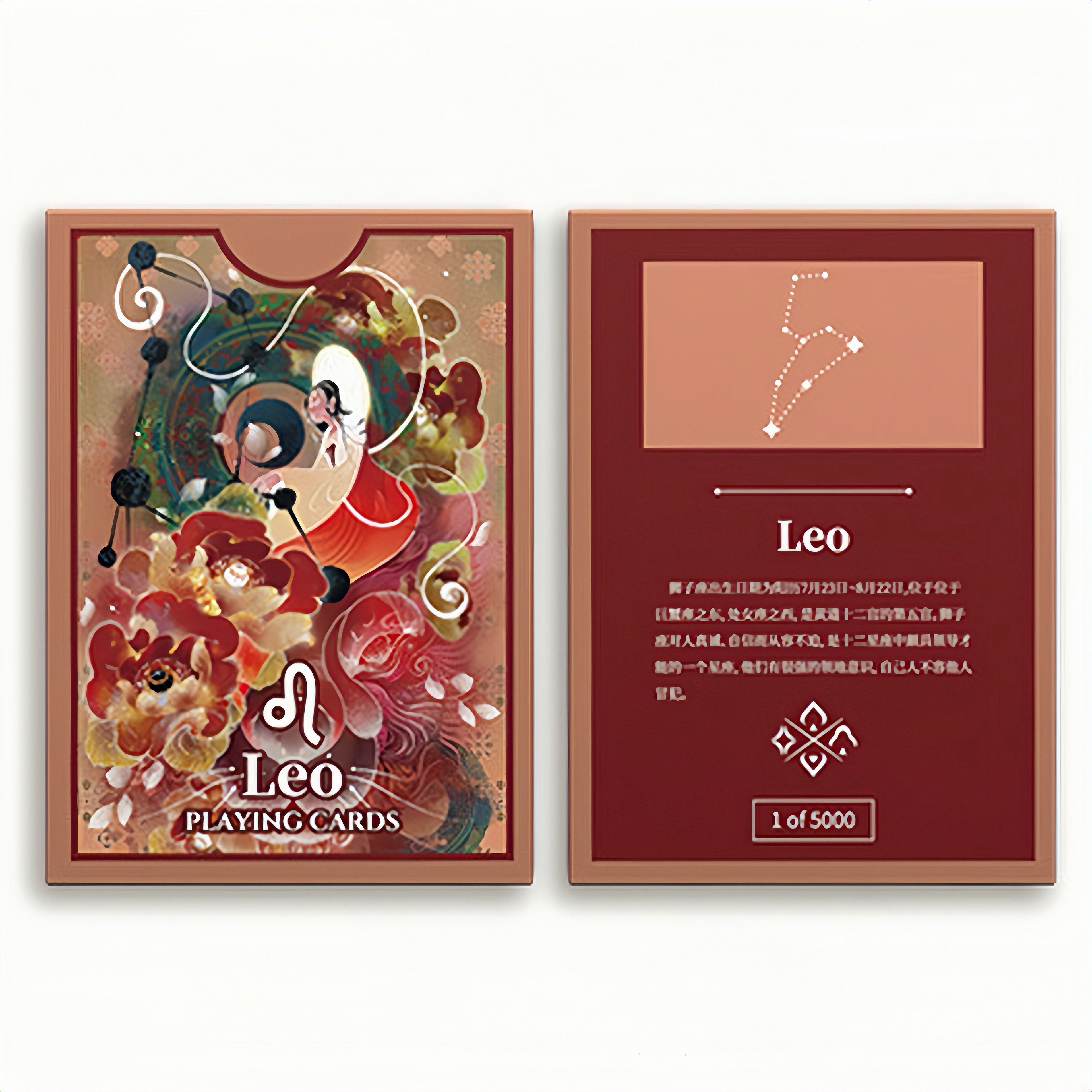 Poker Atelier Leo Themed Playing Cards for Cardistry, Poker & Games