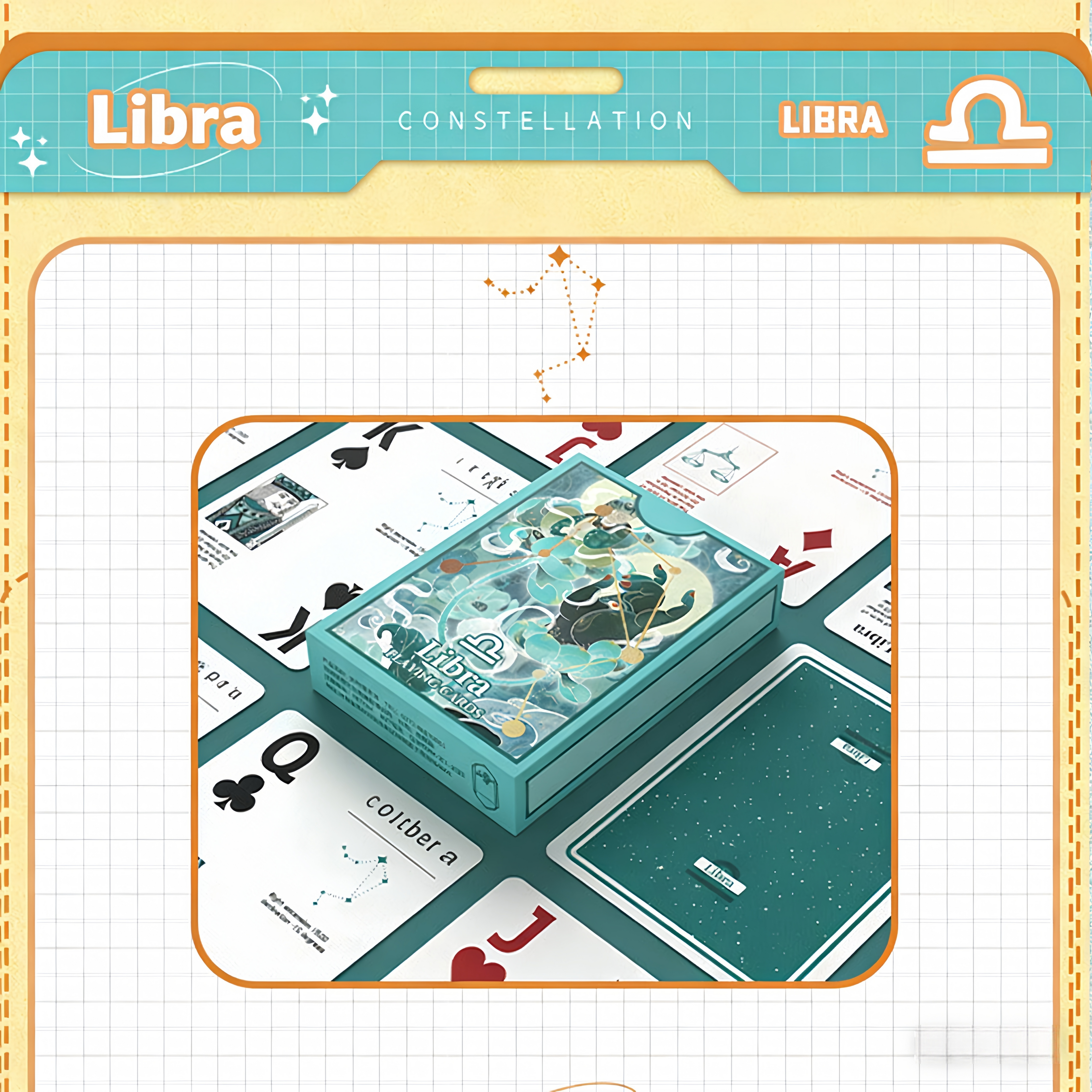 Poker Atelier Libra Themed Playing Cards for Cardistry, Poker & Games