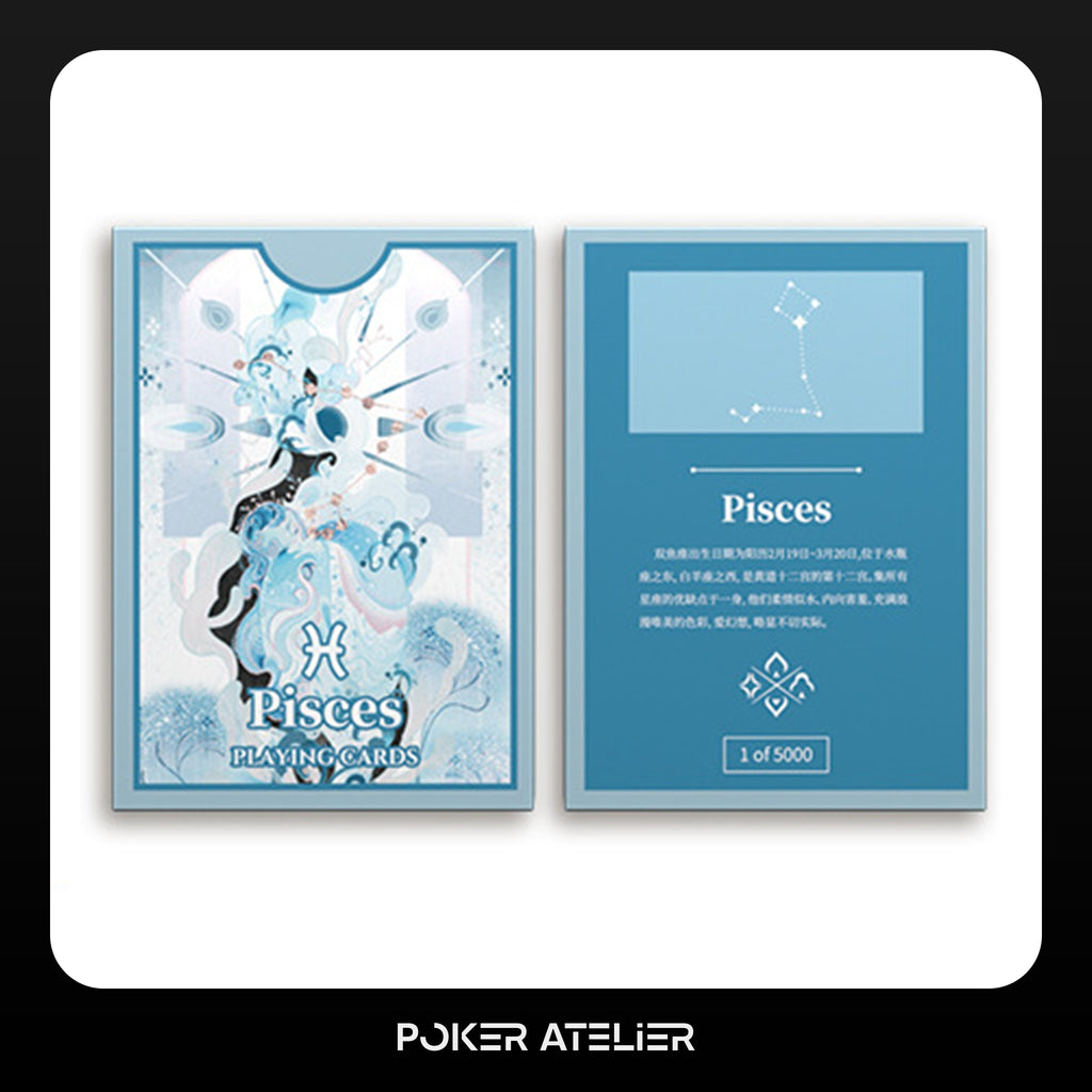 Poker Atelier Pisces Themed Playing Cards for Cardistry, Poker & Games