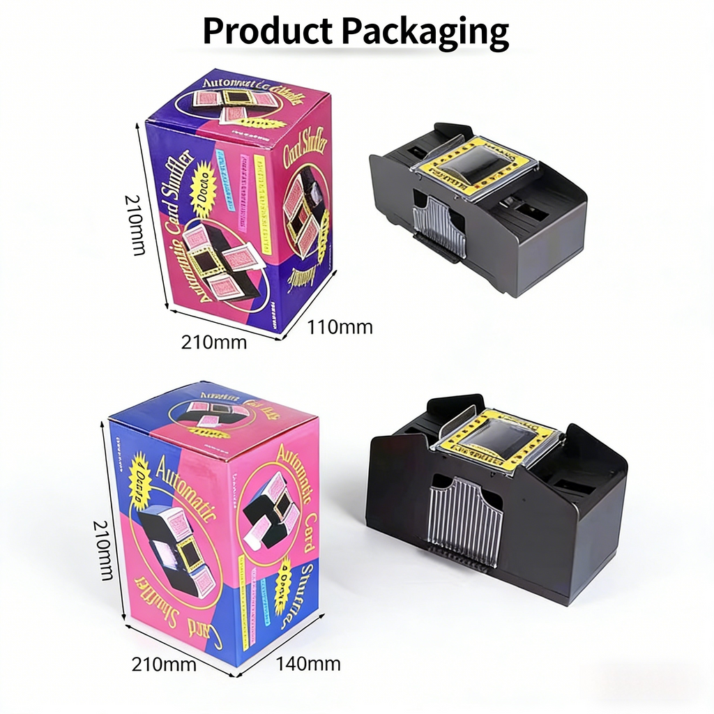 Poker Atelier Automatic Card Shuffler Machine - USB Rechargeable & Battery Operated for Poker, Texas Hold'em, Tabletop Card Games