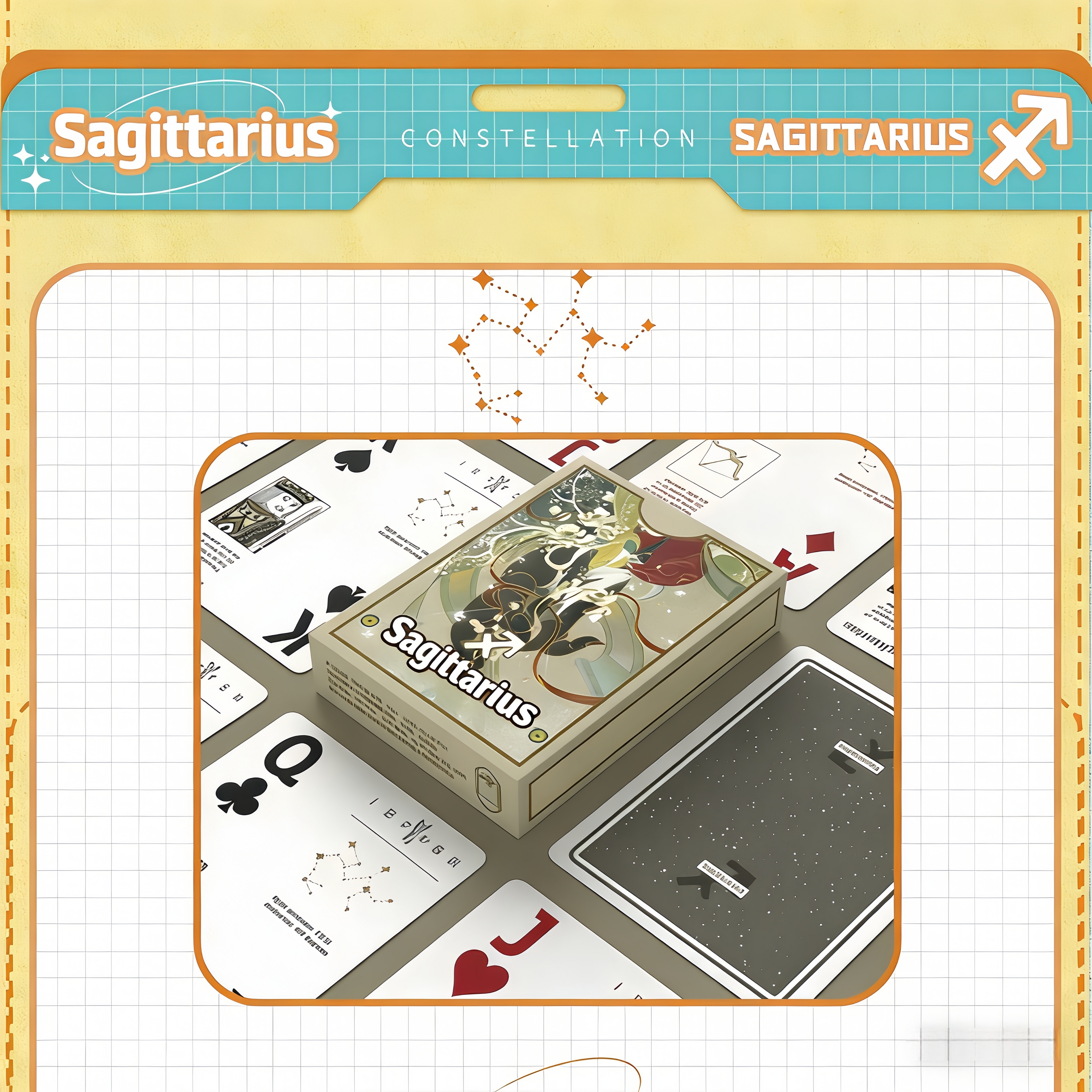 Poker Atelier Sagittarius Themed Playing Cards for Cardistry, Poker & Games
