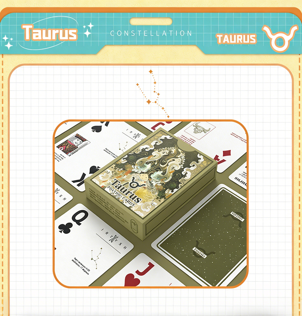 Poker Atelier Taurus Themed Playing Cards for Cardistry, Poker & Games