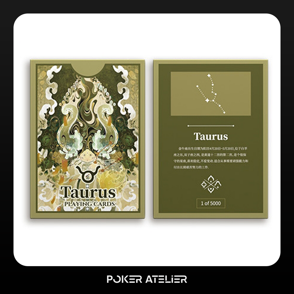 Poker Atelier Taurus Themed Playing Cards for Cardistry, Poker & Games