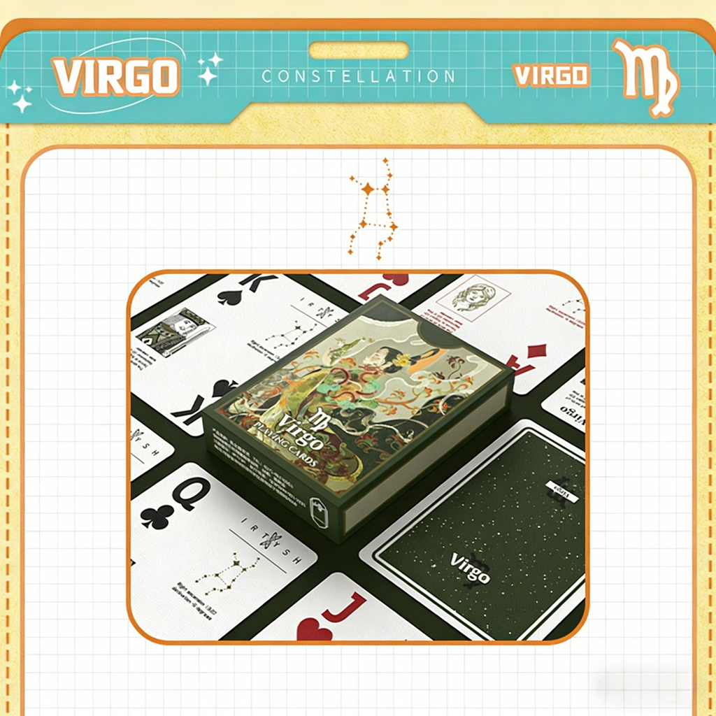 Poker Atelier Virgo Themed Playing Cards for Cardistry, Poker & Games