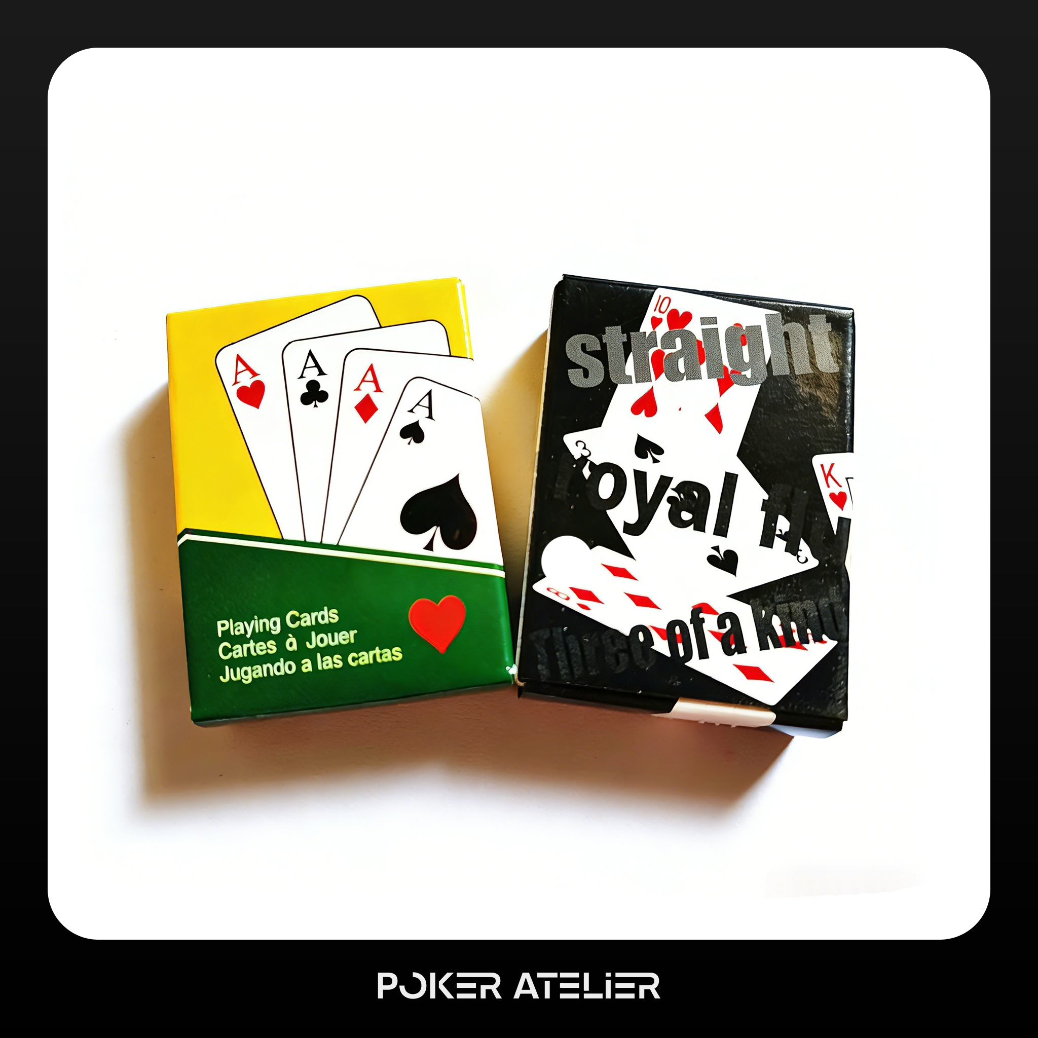 Poker Atelier Pocket-Sized Mini Playing Cards - Perfect for Travel, Parties & On-the-Go Fun